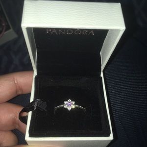 Pandora forget me not ring
